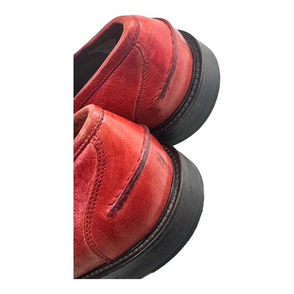 Roberto Botticelli Men’s Red Leather Shoes Horsebit Loafers Men's US 8|4… - Picture 2 of 8